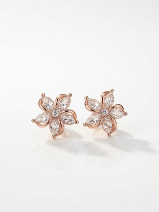 Jewelry - Brand New Rose Gold Stud Earrings